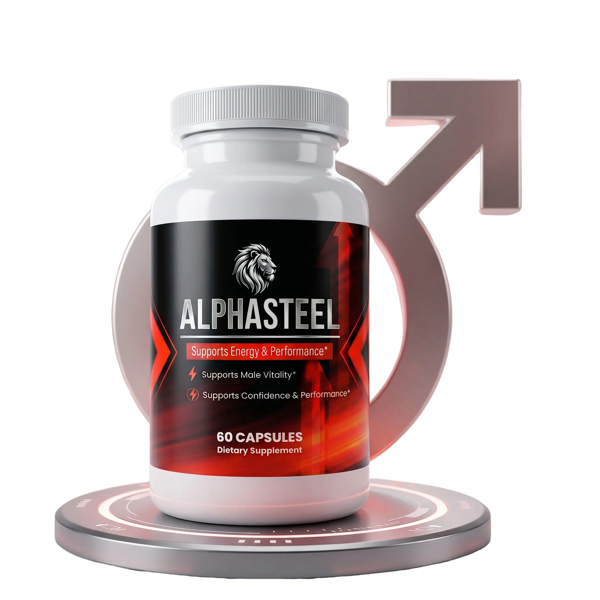 AlphaSteel men's wellness supplement